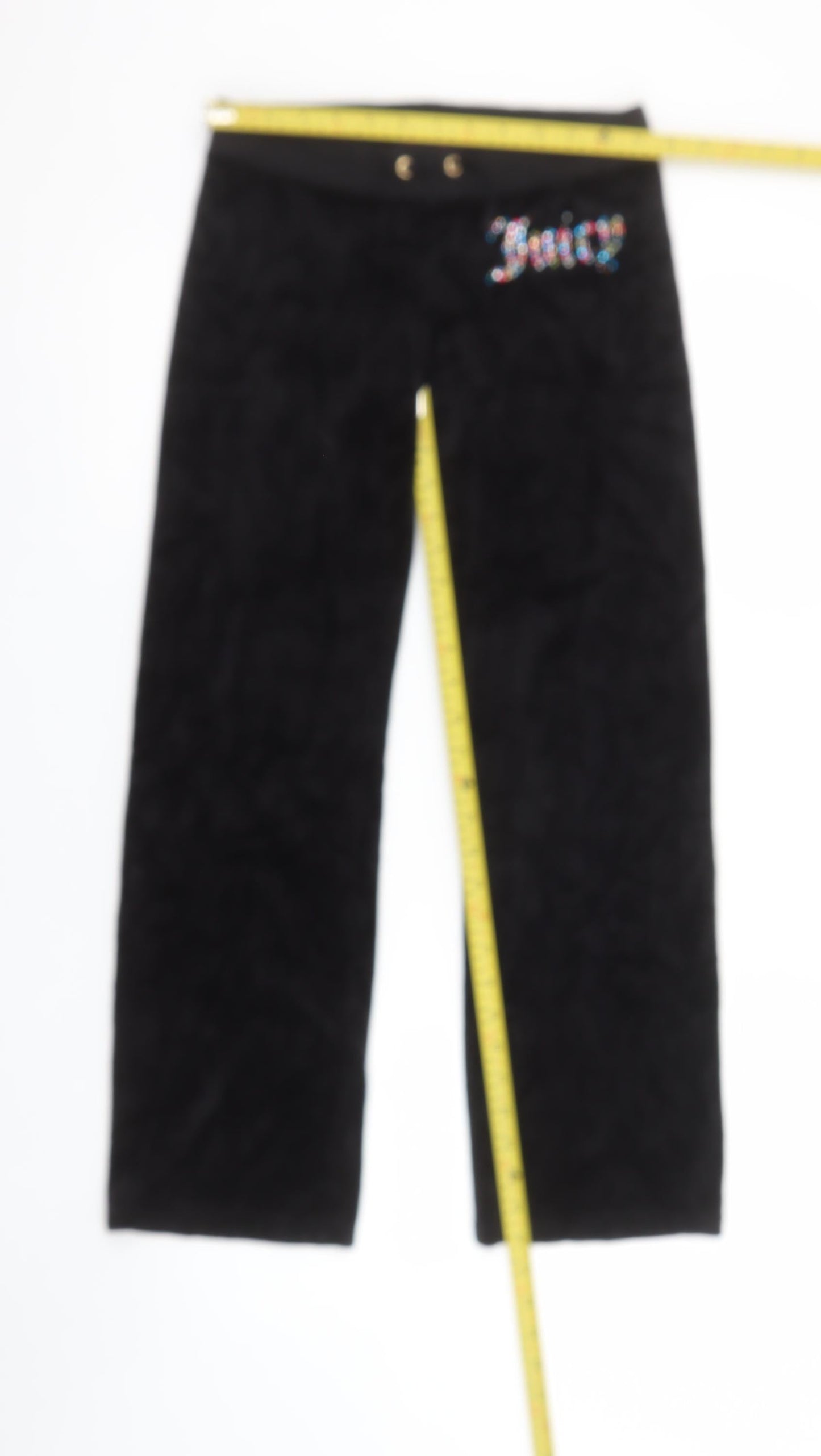 Girls UK Size 14 Years Juicy Couture Regular Fit Sweatpants Black Trousers