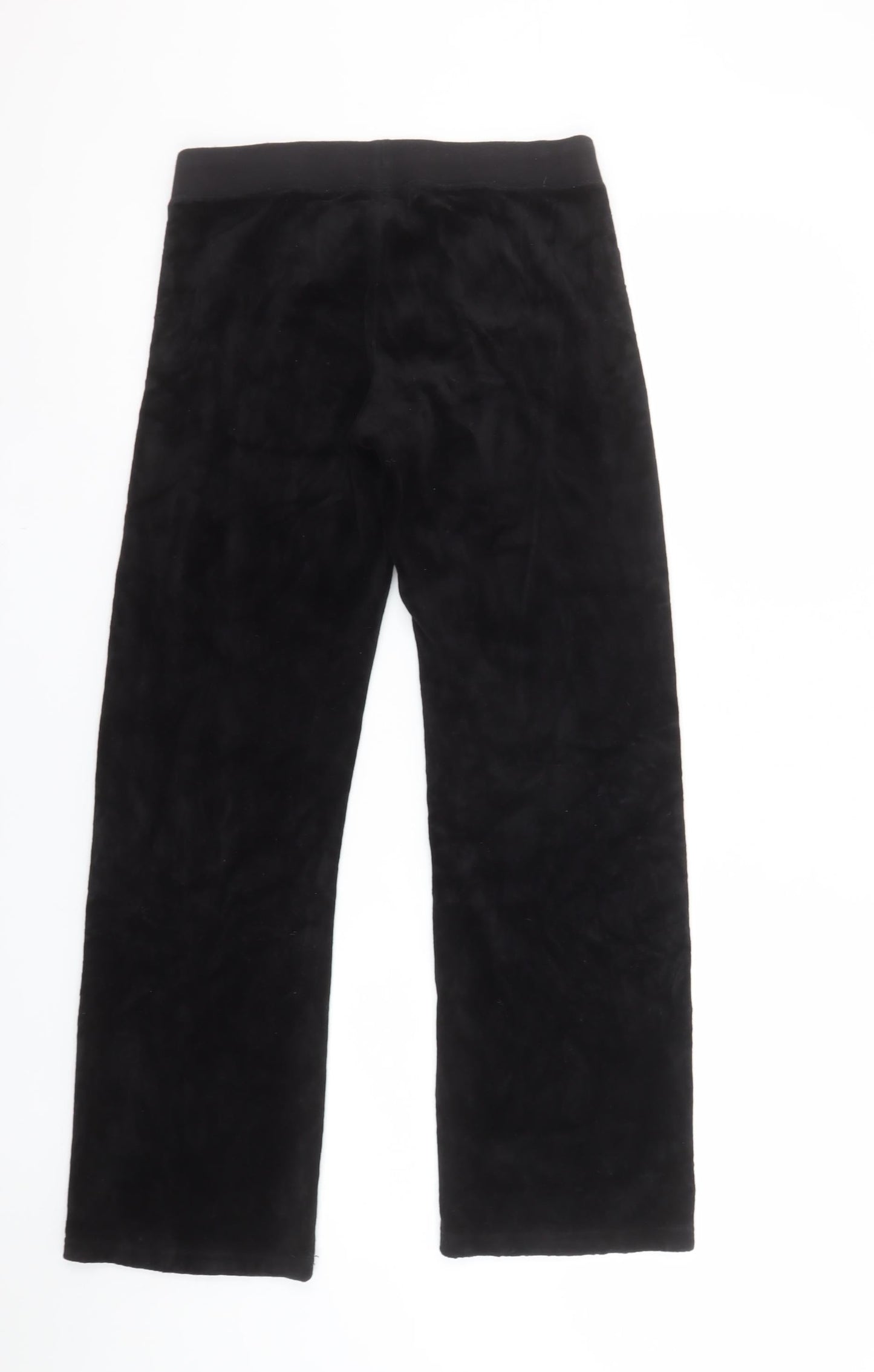 Girls UK Size 14 Years Juicy Couture Regular Fit Sweatpants Black Trousers