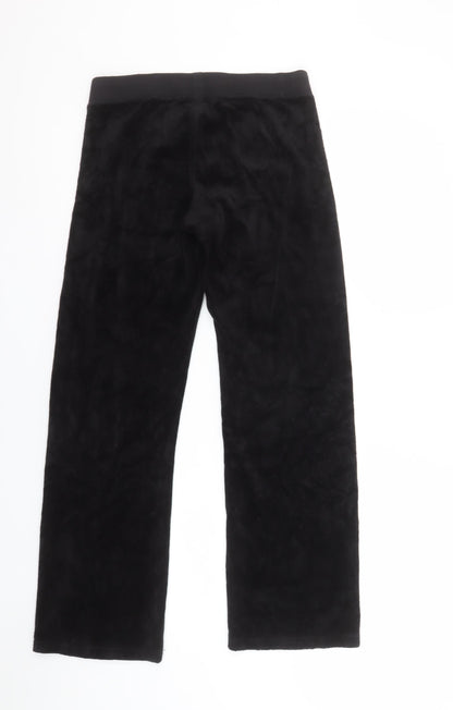 Girls UK Size 14 Years Juicy Couture Regular Fit Sweatpants Black Trousers