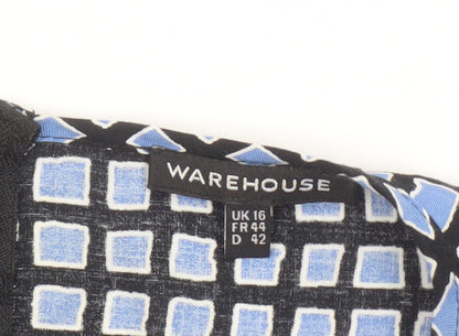Womens UK Size 16 Warehouse Shift Dress