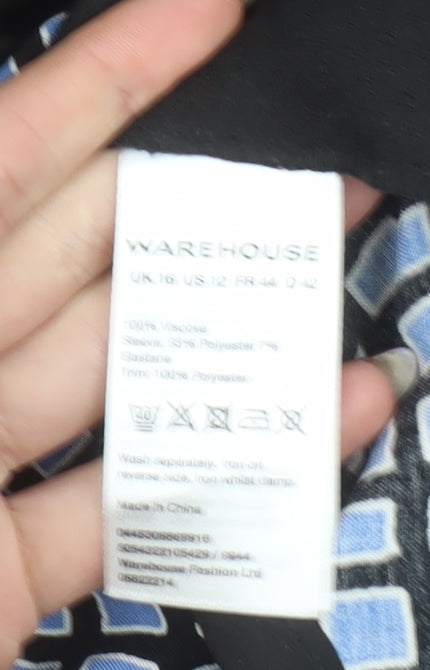 Womens UK Size 16 Warehouse Shift Dress
