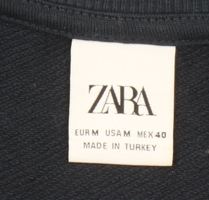 Womens UK Size 12 Zara Blue Pullover Sweatshirt
