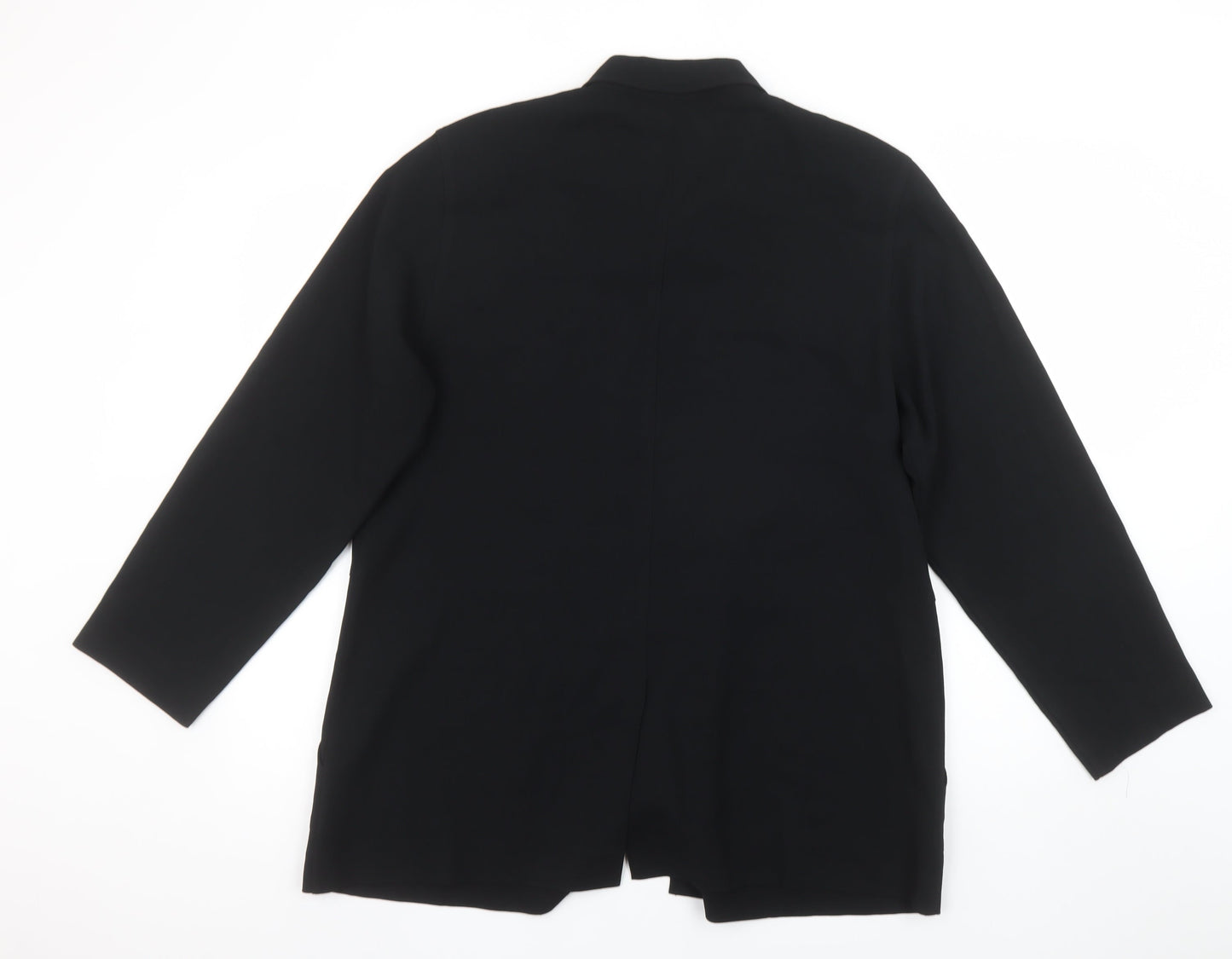 Womens UK Size 16 Gold by Michael K Black Classic Button-Up