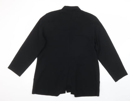 Womens UK Size 16 Gold by Michael K Black Classic Button-Up