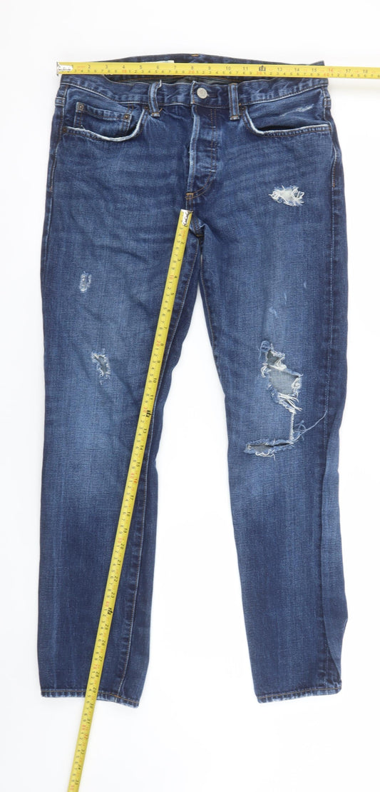 Mens UK Size M Gap Slim Fit Skinny Blue Jeans