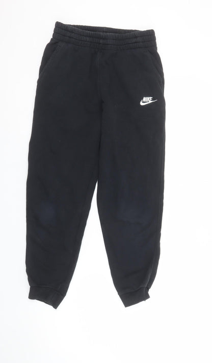 Boys UK Size L Nike Regular Fit Jogger Black Trousers