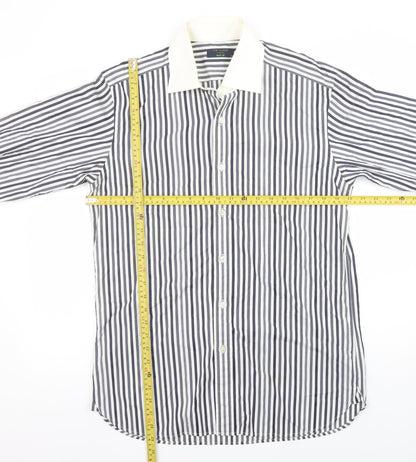 Mens UK Collar Size 15.5 Ted Baker Smart Blue  Dress Shirt