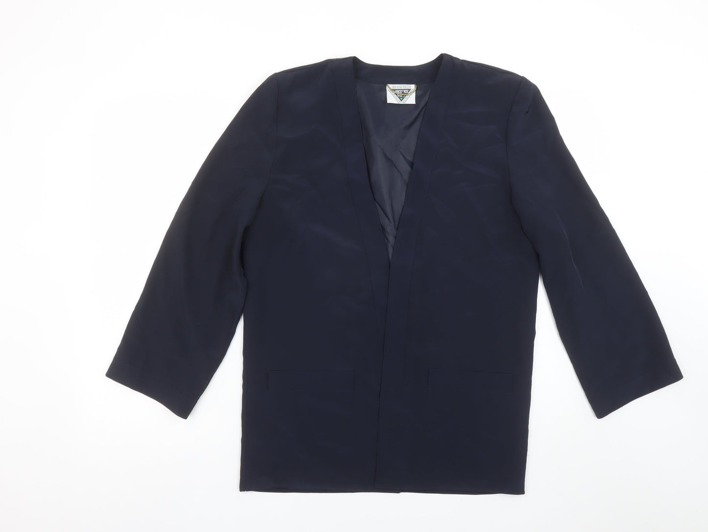 Womens UK Size 10 Jacques Vert Regular Blue Blazer