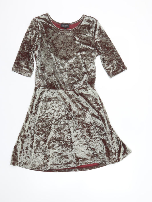 Womens UK Size 8 Topshop Fit & Flare Dress