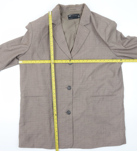 Womens UK Size 16 ASOS DESIGN Tall Brown Blazer
