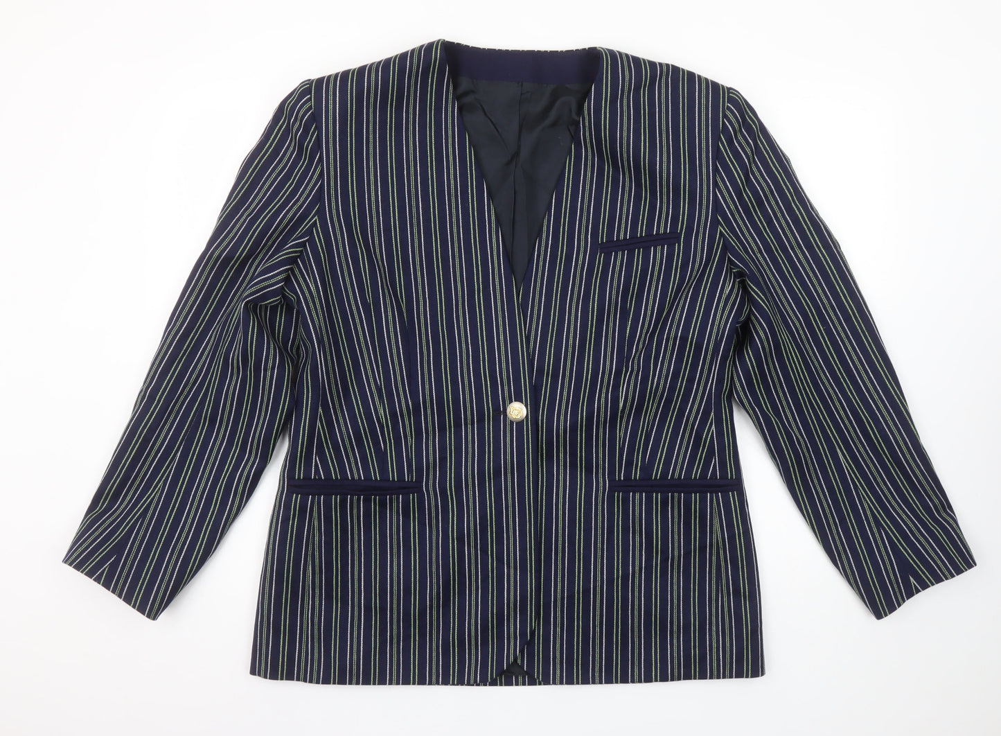 Womens UK Size 16 Dorene Regular Blue Blazer