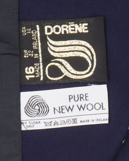 Womens UK Size 16 Dorene Regular Blue Blazer