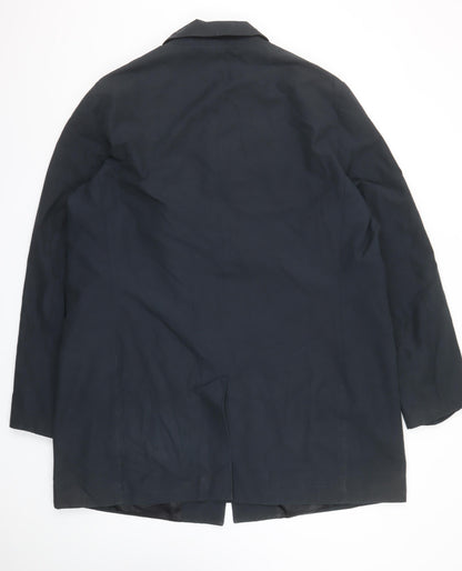 Mens UK Size 2XL Kin Black Rain Coat