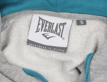 Womens UK Size 16 Everlast Grey Pullover Hoodie
