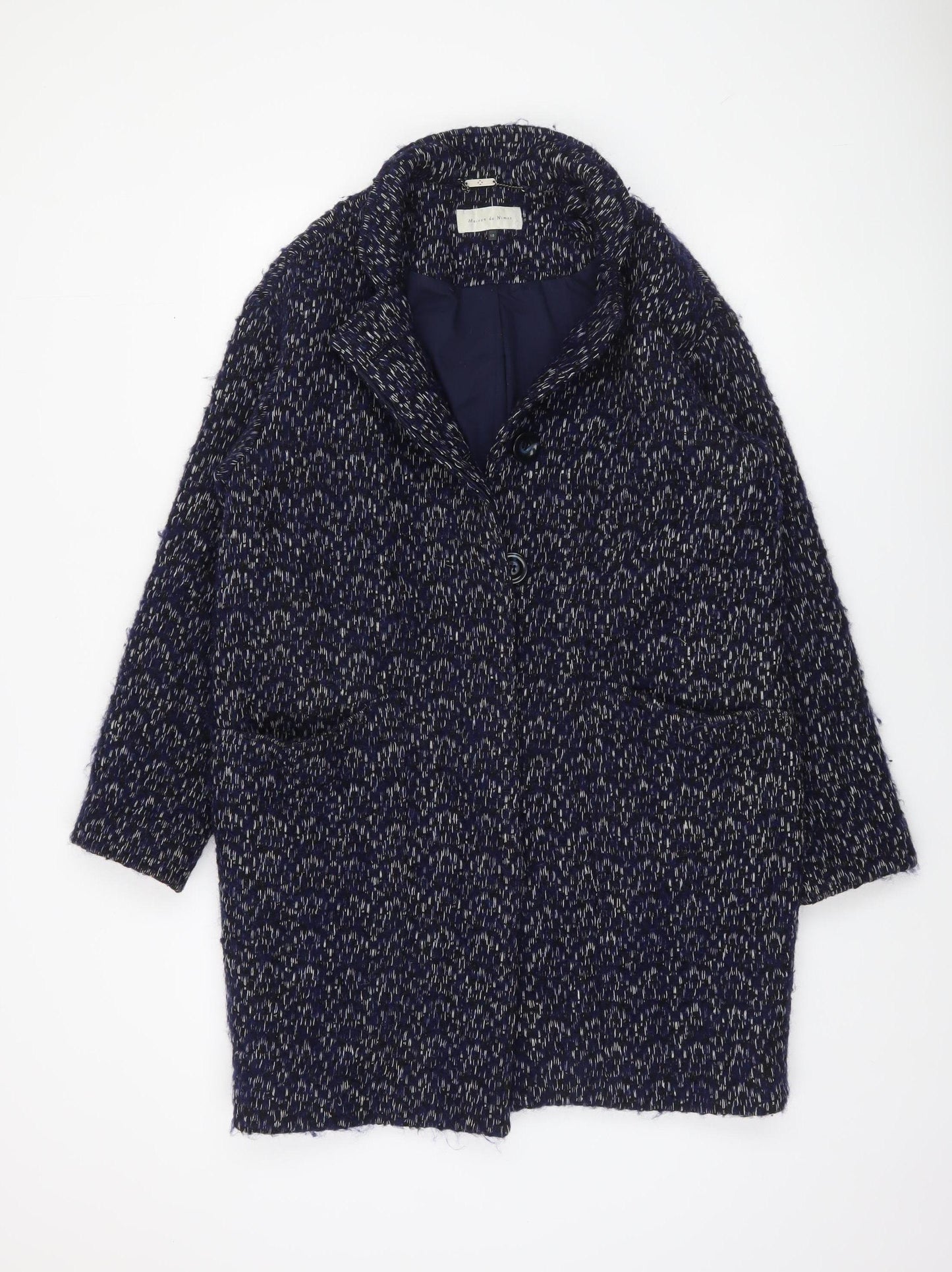 Womens UK Size 10 Maison de Nimes Blue Overcoat