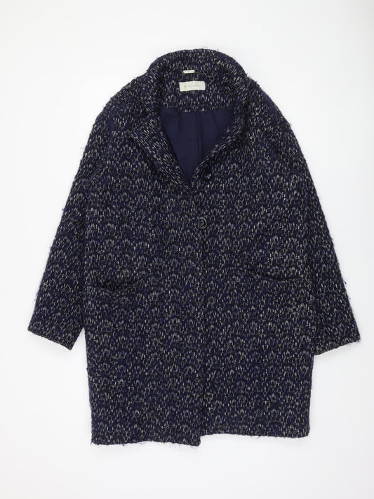 Womens UK Size 10 Maison de Nimes Blue Overcoat