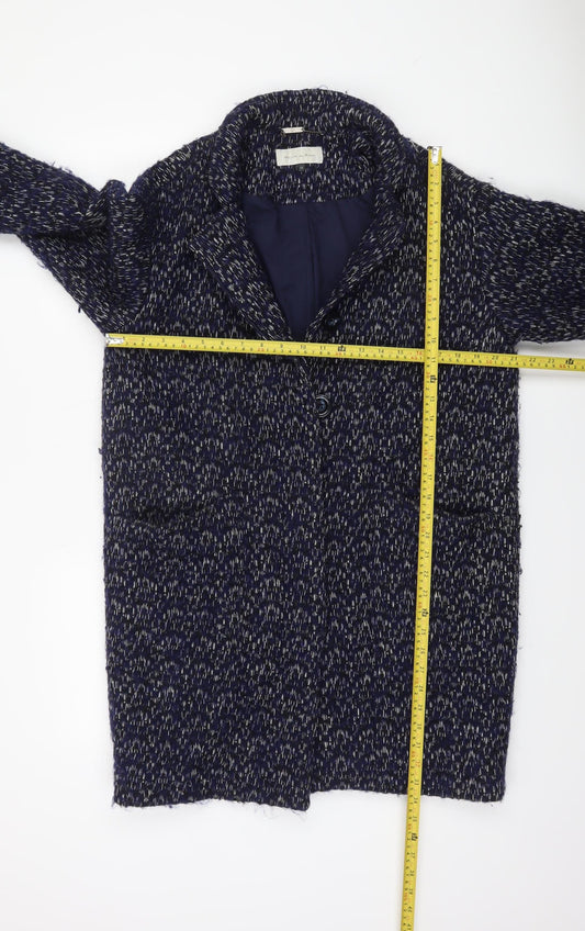 Womens UK Size 10 Maison de Nimes Blue Overcoat