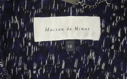Womens UK Size 10 Maison de Nimes Blue Overcoat