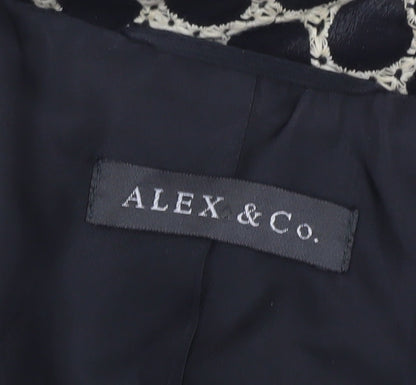 Womens UK Size 12 Alex & Co. Regular Black Blazer