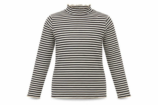 F&F Women’s Black Striped Roll Neck Long Sleeve Top Size 20