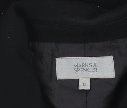 Womens UK Size 12 Marks and Spencer Regular Black Suit Jacket