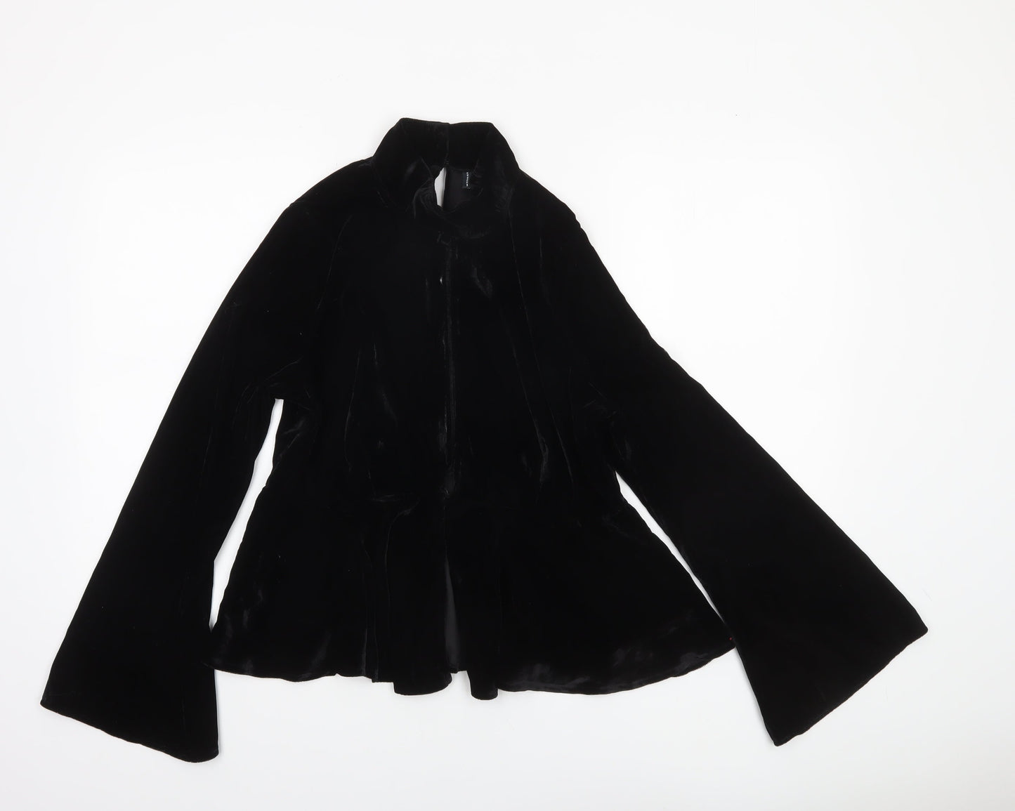 Womens UK Size 14 ASOS Design Black Wrap Blouse
