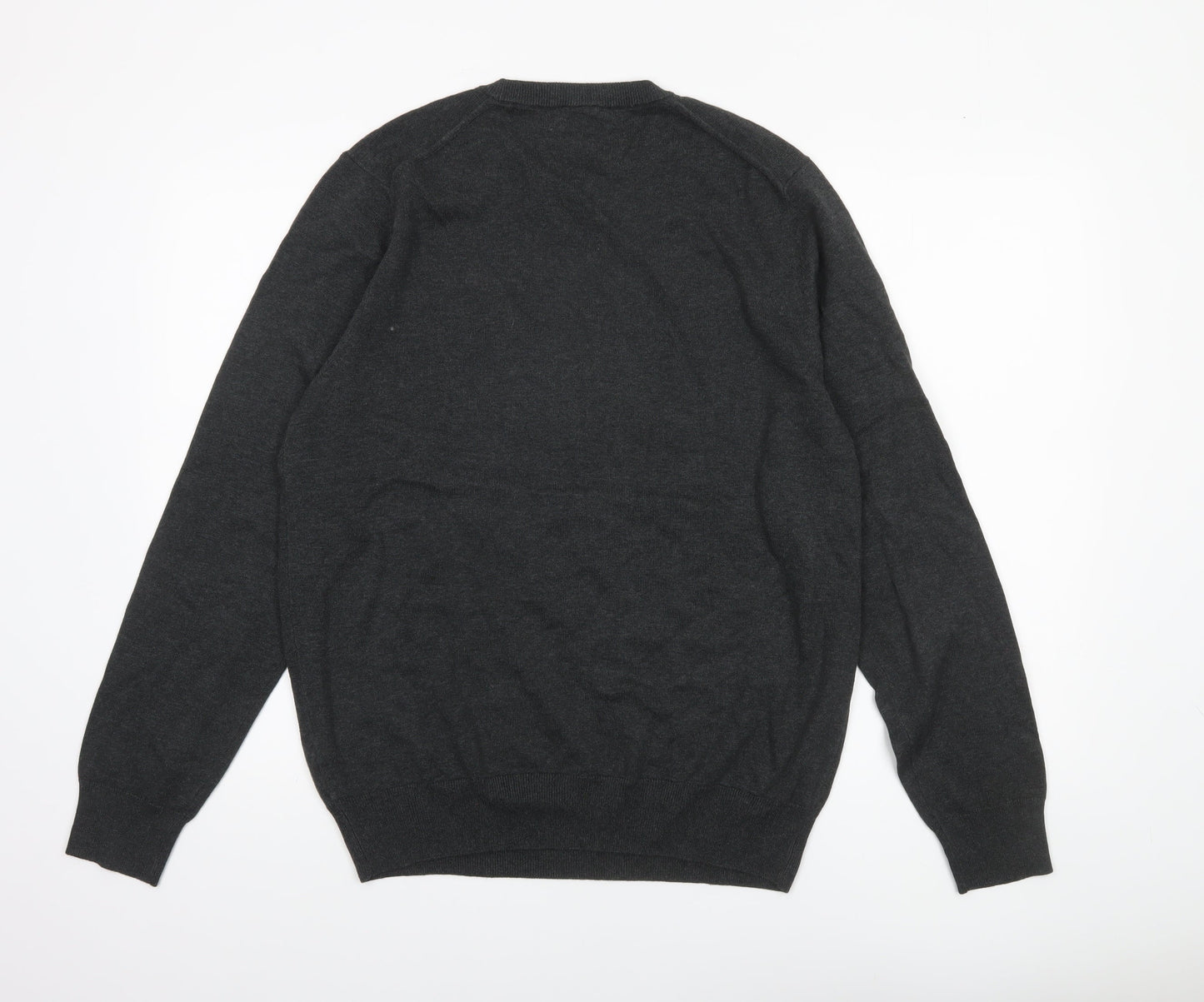 Marks and Spencer Men’s Grey Fine Cotton Crew Neck Jumper Size L