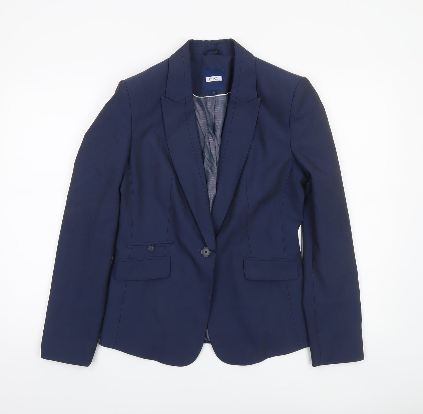 Womens UK Size 10 NEXT Regular Blue Blazer