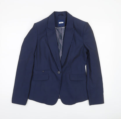 Womens UK Size 10 NEXT Regular Blue Blazer