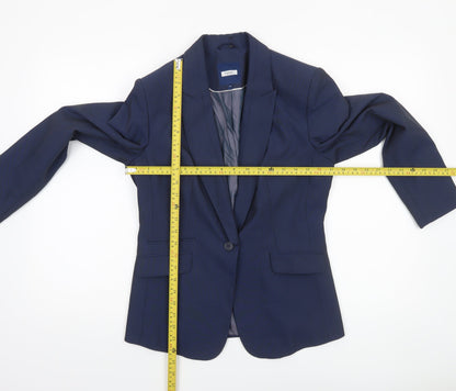 Womens UK Size 10 NEXT Regular Blue Blazer