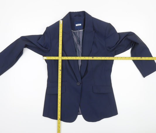 Womens UK Size 10 NEXT Regular Blue Blazer