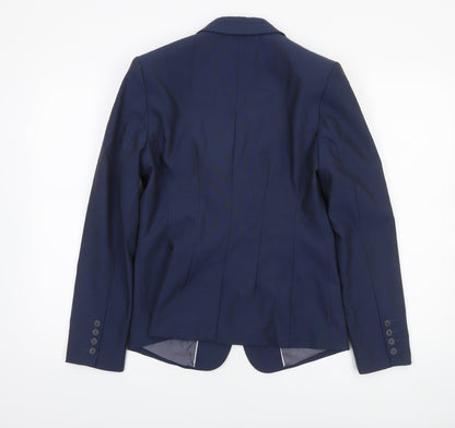 Womens UK Size 10 NEXT Regular Blue Blazer