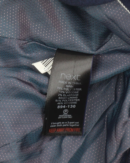 Womens UK Size 10 NEXT Regular Blue Blazer