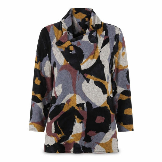 Womens UK Size M Alexara Multicoloured Tunic Blouse