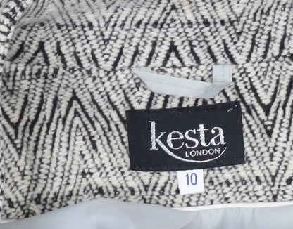 Womens UK Size 10 Kesta London Grey Overcoat