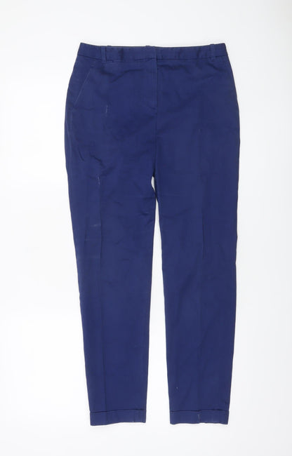 Womens UK Size 8 Caroll Slim Fit Chino Blue Trousers