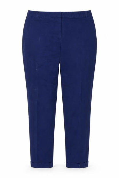 Womens UK Size 8 Caroll Slim Fit Chino Blue Trousers