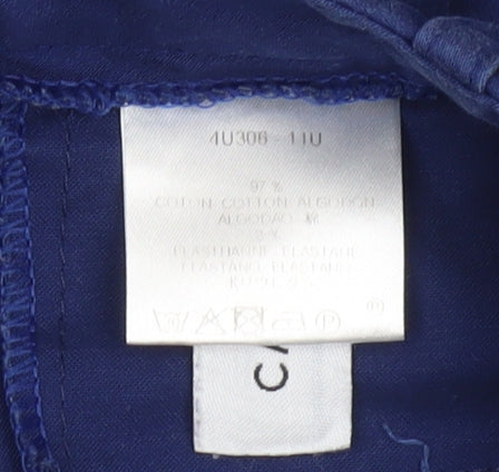 Womens UK Size 8 Caroll Slim Fit Chino Blue Trousers