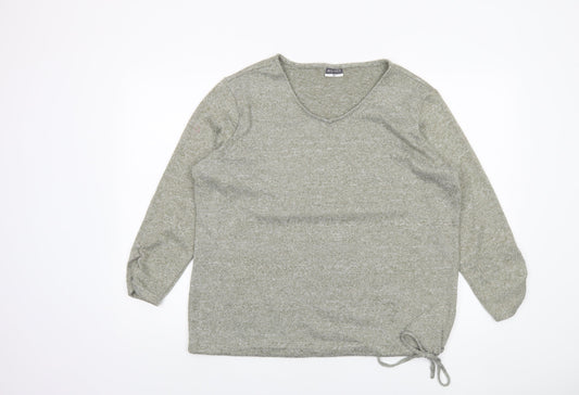 Womens UK Size 2XL Beloved Grey Pullover Jumper