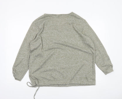 Womens UK Size 2XL Beloved Grey Pullover Jumper
