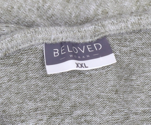 Womens UK Size 2XL Beloved Grey Pullover Jumper