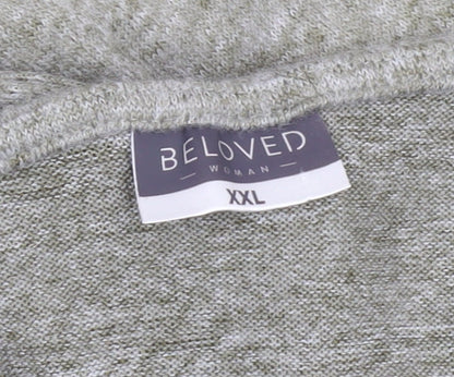 Womens UK Size 2XL Beloved Grey Pullover Jumper