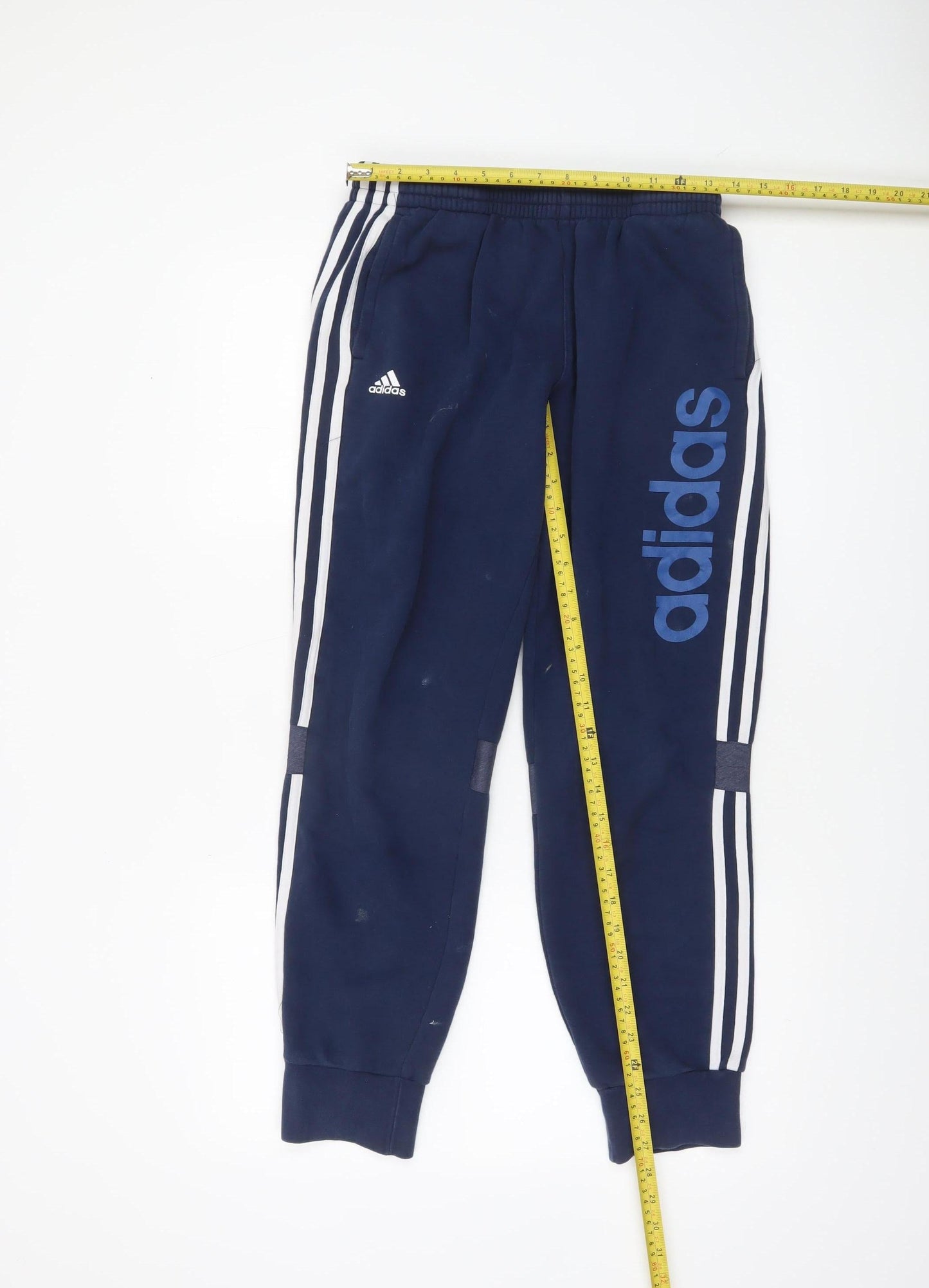 Boys UK Size 13-14 Years adidas Regular Fit Jogger Blue Trousers