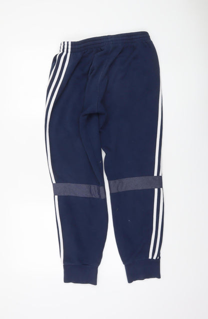 Boys UK Size 13-14 Years adidas Regular Fit Jogger Blue Trousers