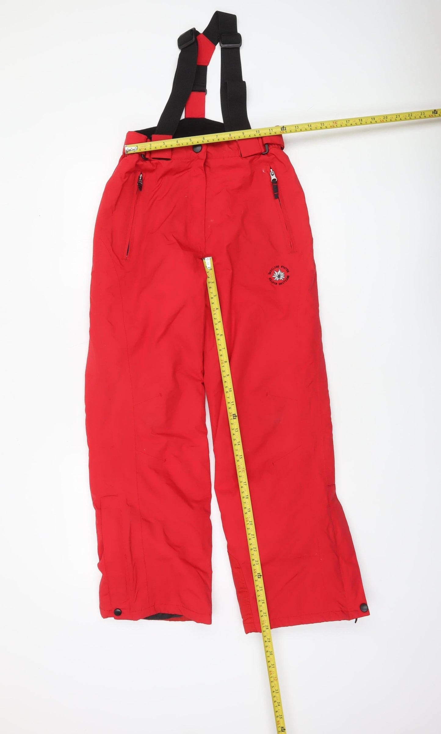 Boys UK Size 12 Years Alive Regular Fit Snow Pants Red Trousers