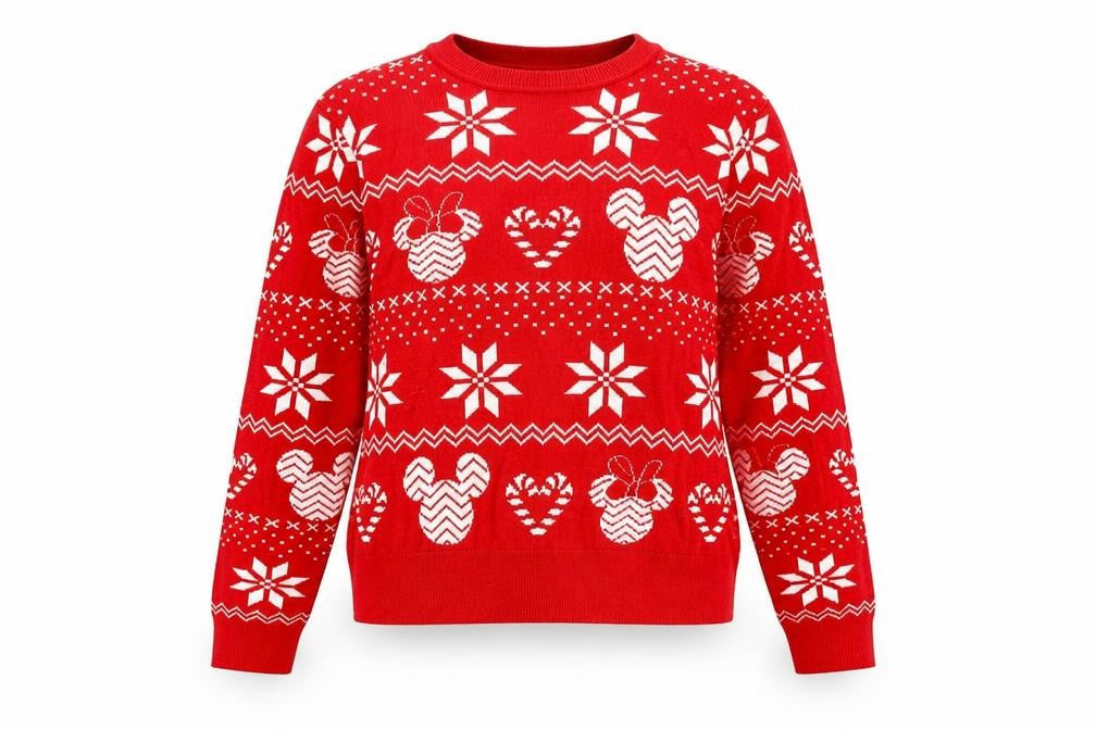 Womens UK Size S Disney Red Pullover Jumper