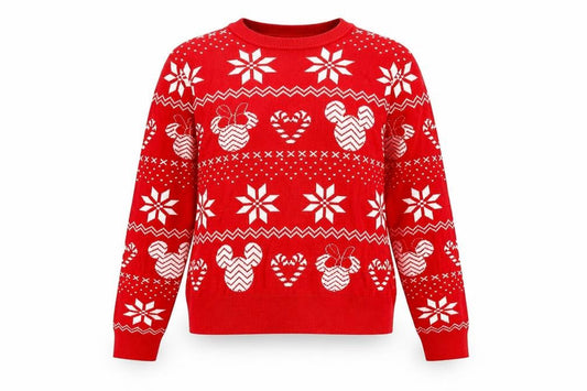 Womens UK Size S Disney Red Pullover Jumper