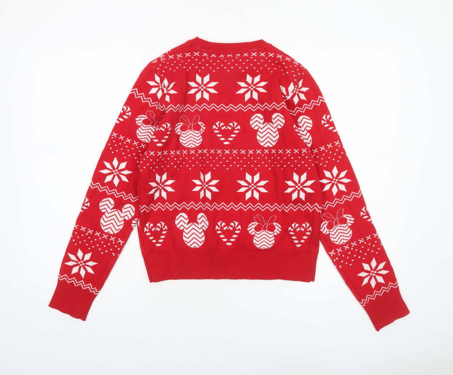 Womens UK Size S Disney Red Pullover Jumper