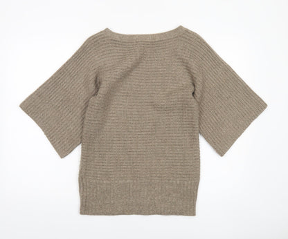 Womens UK Size 10 Marks and Spencer Beige Pullover Jumper