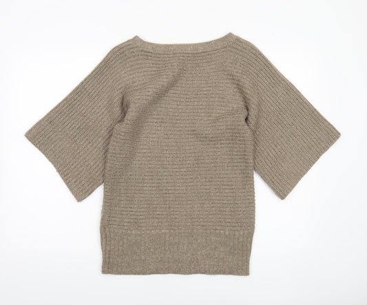 Womens UK Size 10 Marks and Spencer Beige Pullover Jumper